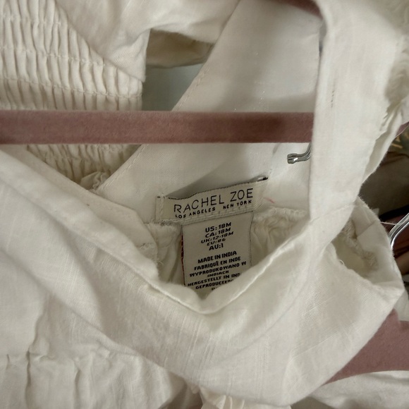 Matching White Dress Set with Floral Accents - Picture 4 of 5